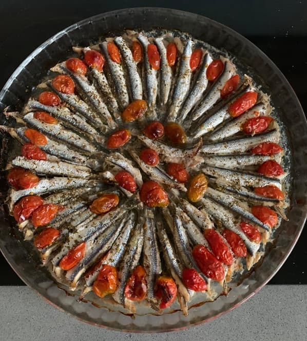 Alici al forno in bellavista