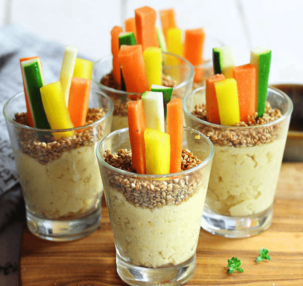 Vasetti con Hummus Libanese